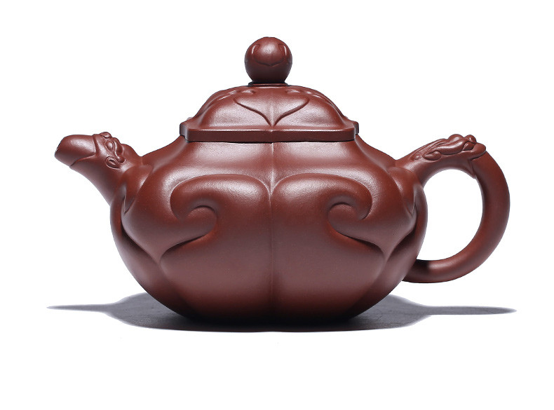 宜兴紫砂壶套装全纯手工吴丹峰家用大容量龙头如意泡茶壶精品收藏_3折