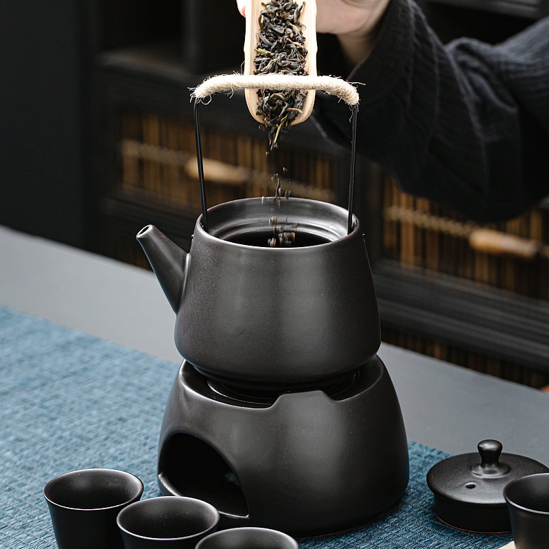 Japanese tea base solid alcohol charcoal'm stove temperature furnace boiling kettle zen tea tea accessories