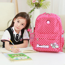 Babu bean schoolbag female 1-3-6 grade primary school students lightweight girl 6-12 years old childrens spine protection and load reduction double backpack 5