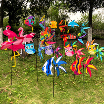 Parrot Goldfish three-dimensional modeling cloth windmill childrens toys kindergarten real estate attractions shopping mall courtyard outdoor decoration