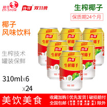 Hidden Snow 1111 raw squeezed coconut drinks 310mlX6 cans coconut flavor drinks fruity drinks coconut juice