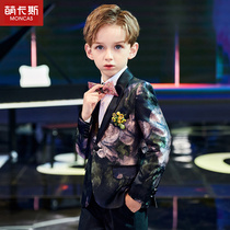 Childrens suit suit Boy flower girl dress Boy piano performance suit Handsome British baby suit jacket