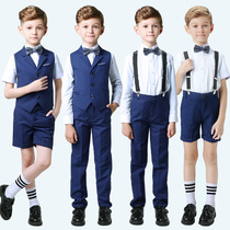 Childrens dresses Piano performance costumes Kindergarten chorus performance costumes Boys chorus bib chorus costumes Men