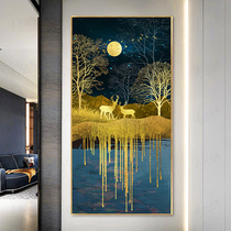 Fortune deer diamond sticker 2020 entrance vertical version point sticky diamond cross stitch full diamond 2021 new living room masonry