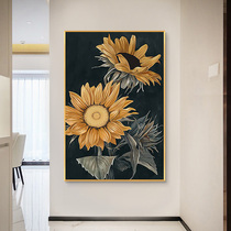 Diamond painting 2021 New Full diamond 5d sunflower living room porch handmade crystal dot paste diamond cross stitch bedroom