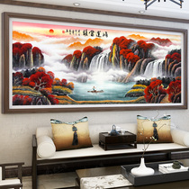 (Sale)Hongyun Dangtou cross stitch 2020 thread embroidery new large living room 2021 self-handmade large painting