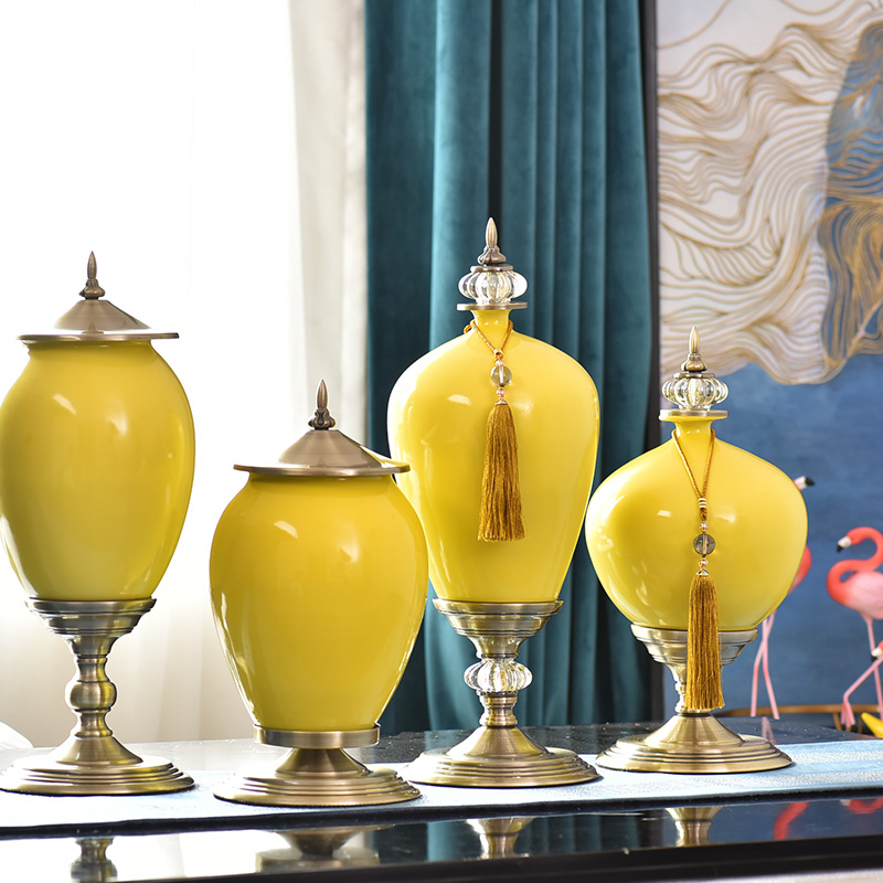 Creative fashion ceramic vase furnishing articles home sitting room simulation flower arranging flowers, artificial flowers, suit porch home decorations