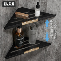 Bathroom rack wall-mounted toilet toilet shower room corner storage non-perforated shower room corner shelf