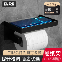 Roll Paper Holder Free Hotel Hotel Toilet Bathroom Tissue Holder Wall Toilet Paper Holder Hand Rack