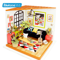 Ruo state 3D puzzle puzzle puzzle assembly model DIY hut birthday creative gift music living room