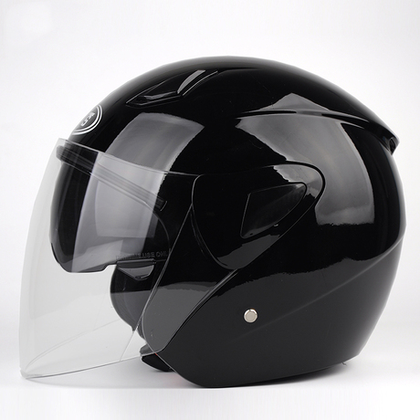 如何搭配艾狮头盔男摩托车半盔覆式冬季四季通