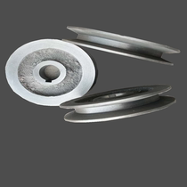 Triangular belt pulley motor wheel synchronous wheel cast iron A type single groove B type single groove outer diameter 110-200 with wheel