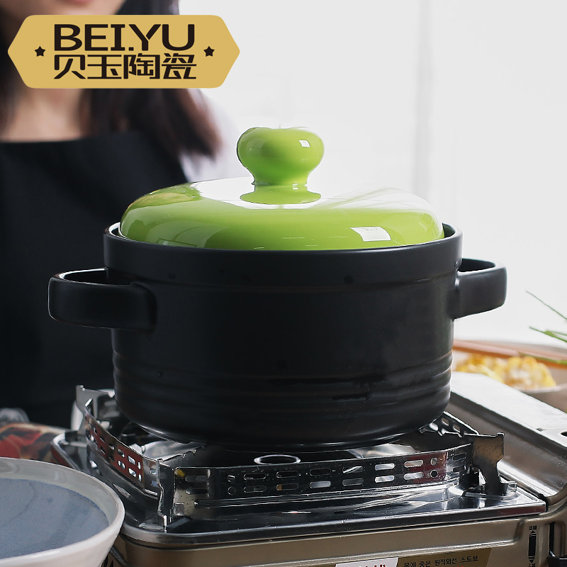 BeiYu casserole stew of household ceramic soup pot soup flame to hold to high temperature gas stew pot of stew stone bowl