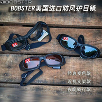 Spot BOBSTER Harley motorcycle riding goggles retro half-helmet goggles electroplated soot lenses