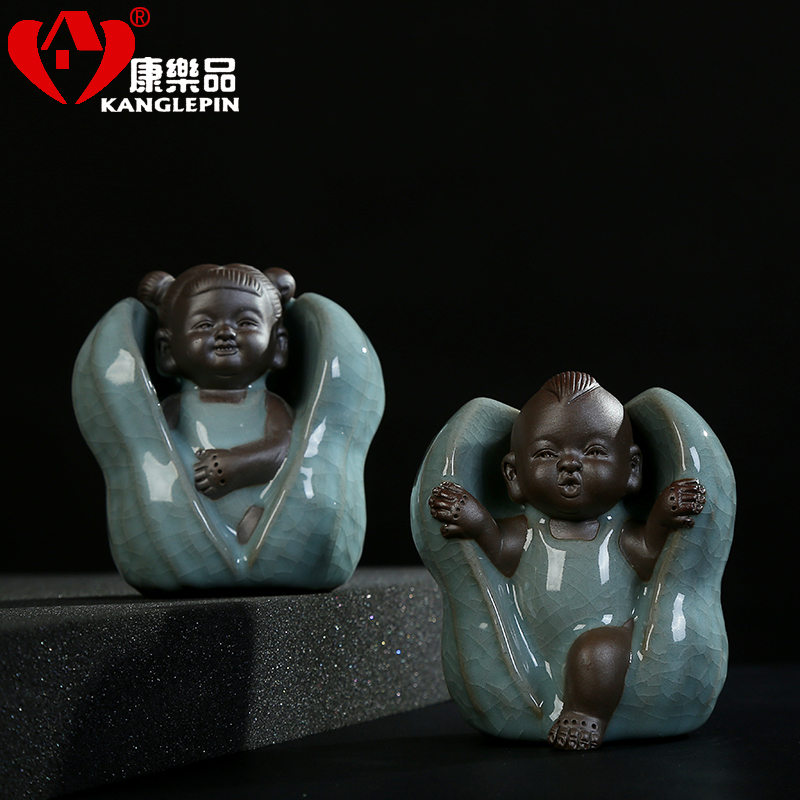 Recreation dehua ceramic peanut tea pet early birth of creative place adorn article can play kongfu tea set