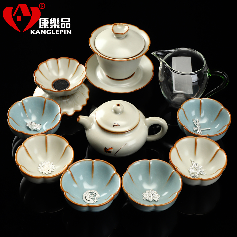 Recreation is tasted your up crack was suit household silver iron tire jingdezhen ceramic office receives a visitor of a complete set of the teapot