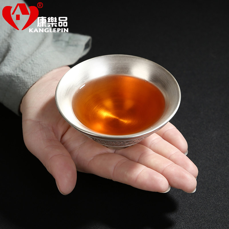 Recreation article 999 sterling silver hand coppering. As ceramic sample tea cup silver cup perfectly playable cup bowl silver cup gift master