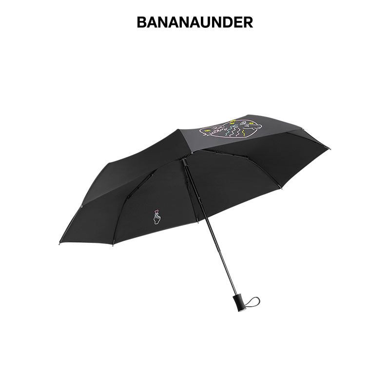 bananaunder蕉下兰尼特小黑伞双层防晒伞遮阳伞女晴雨两用太阳伞