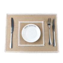 Hemp Cloth Dining Cushion Heat Insulation Mat Creative Table Mat Hemp Cup Mat Light Extravagant Advanced Sensual Waterproof Bowl Mat Small Fresh Tea Table Mat