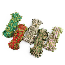 DIY green vines leaves green leafy sensual decoration ropes hemp rope handmade woven material ornaments with leaves