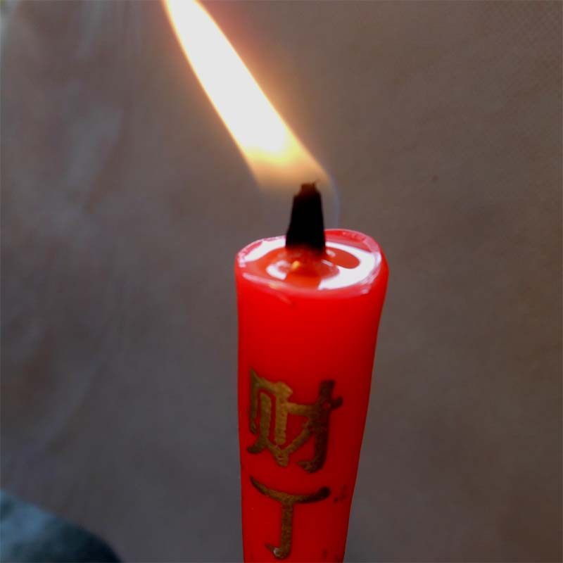 潮汕拜神用品 香烛蜡烛祭祖用品蜡烛 拜佛香烛用品 2号蜡烛一对_爱酷