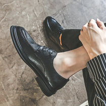 Casual Leather Shoes Male summer slim fit suit New groom Wedding Shoes Men Soft-bottom Business Positive Dress Inglétide Shoes