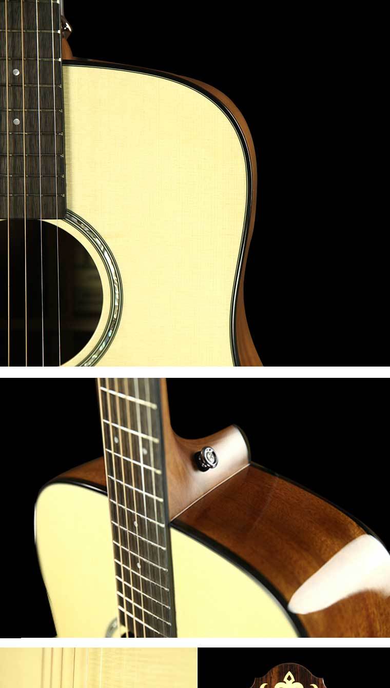 【大琴帝国】韩国进口工匠crafter吉他民谣单板全单弹唱指弹电箱_不