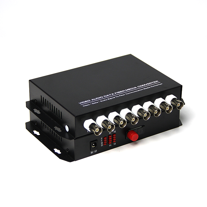 tanghu 8-way pure video optical transceiver single mode single fiber 8-way video optical transceiver fc port 20km 1 pair
