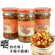Guizhou specialty flavor water bean drum water bean food country sister Laotan water tempeh 210g bottle shoot 4 bottles