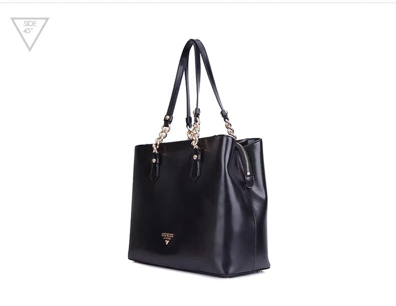 celine中古logo GUESS 女式拼接鏈式金屬LOGO手提包-HWLEILL6404 celine中古