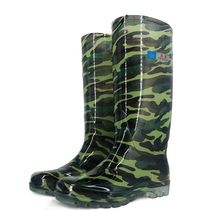 Autumn Winter Lauding BIG CODE BULL GLUTEN RUBBER & PLASTIC MEN WATERPROOF MIDDLE CYLINDER NON-SLIP RAIN SHOES 47 yards 48 yards rain shoes glue shoes Water Shoe