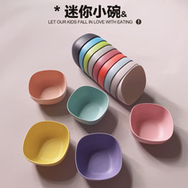 Baby tableware children candy color small Bowl healthy color bamboo fiber small Bowl Rice Bowl