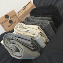 (Feedback) 2 models are good to wear leggings solid color versatile elastic pit stripes trampling pantyhose autumn