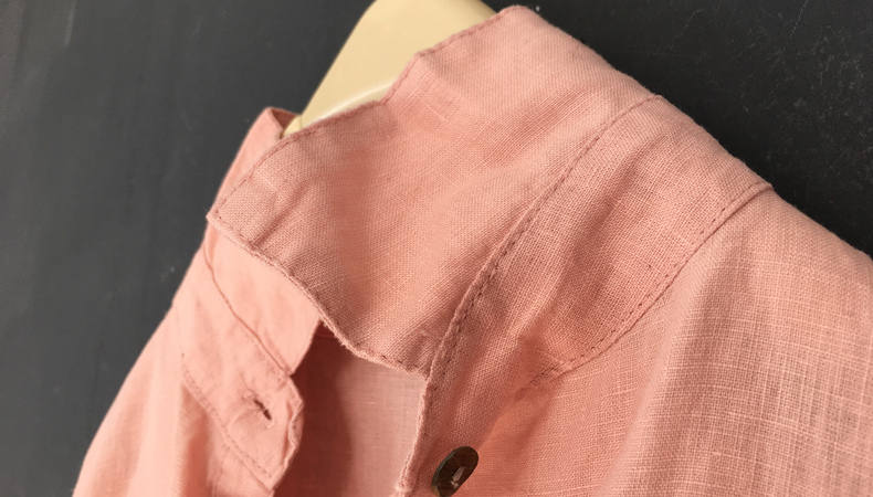 卡地亞順德 暖樹2020春裝上市 純色基礎款簡約順滑透氣寬松亞麻襯衫女長袖 卡地亞