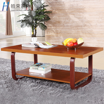 Modern small coffee table Simple mini wooden coffee table Simple coffee table Small rectangular office coffee table table dual-use dining table