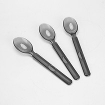 Thickened independent plastic disposable spoon Western food spoon tableware creative long handle spoon thickened Western rice mix spoon