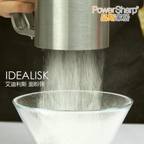 Thicken 430 stainless steel baking hand flour screen cup type double layer ultra fine filter mesh mesh sieve