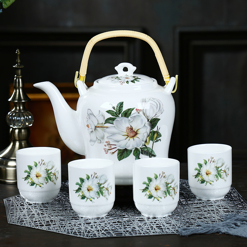 Jingdezhen ceramic teapot large girder pot teapot large - capacity cold filter single pot of cold water kettle CiHu