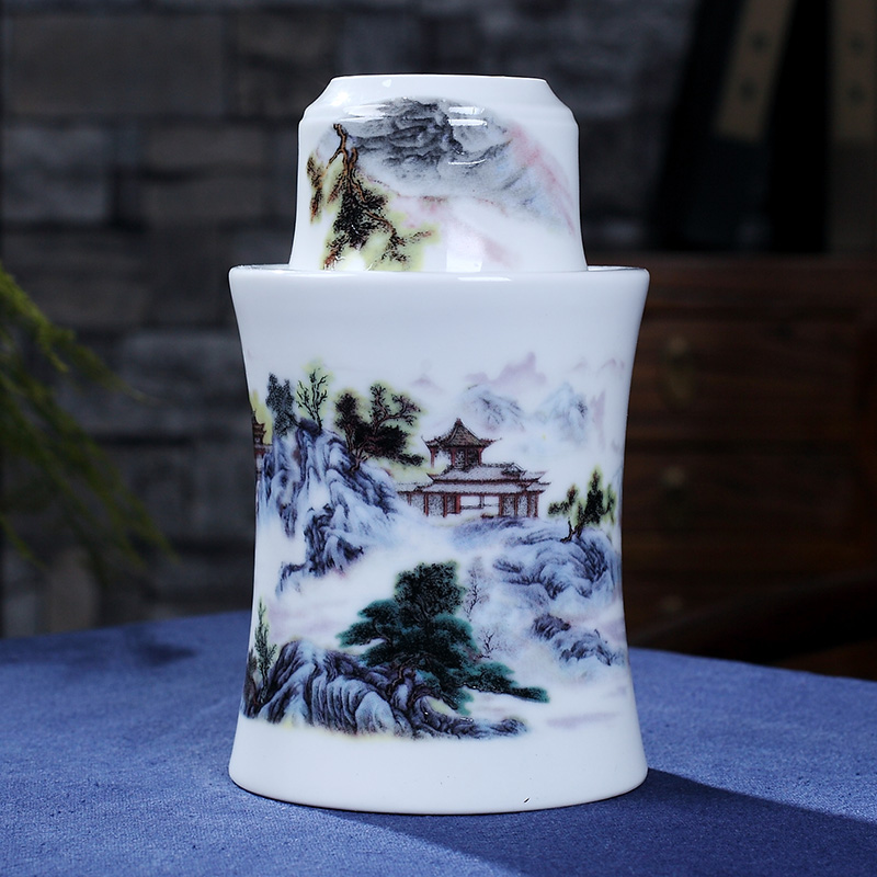 Temperature wine pot hot hip household jingdezhen ceramic wine suits for three two rice wine liquor wine cup of hot Temperature