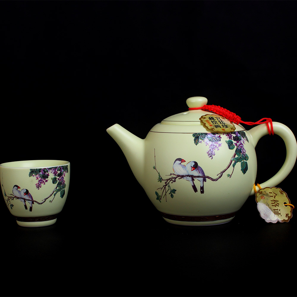 A whole set of jingdezhen ceramics kung fu tea set of the teapot tea caddy fixings gift set sample tea cup of tea