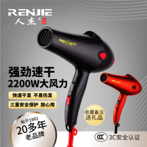 Man Jay 2200 Watts Large Wind Hair Dryer Dorm Room Hair Salon Home Almighty Hair Dryer Red Toasted Festive Wind