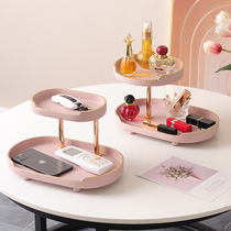 Light luxury decoration creative fruit plate ornaments porch double-layer key tray household living room coffee table candy storage