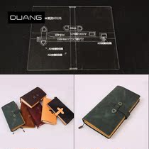 Notebook Handbook daily notepad package acrylic out of the box pattern diy handmade leather version drawings