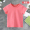 Pure cotton T-shirt rose red+socks