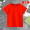 Pure cotton T-shirt in bright red+socks