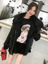 2020 winter New Tuscan locomotive fur coat womens long casual fur coat