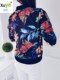 womenspringautumnprintedlongsleevejacketsshortcoats