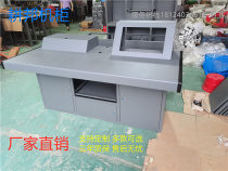 Interrogation workbench anti-static inquiry equipment table embedded steel paint table anti-collision without diamond angle household table