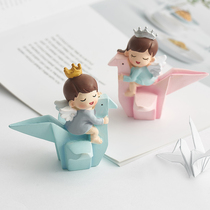 Nordic Net red room layout bedroom decorations small ornaments girl heart Thousand Paper Crane ins creative cute decoration