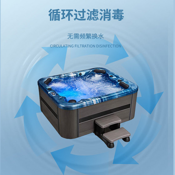 Tianyong 야외 자쿠지 스마트 상수 난방 목욕 수영장 대형 스파 스파 온천 안뜰 빌라 호텔 Tianyong 야외 자쿠지 스마트 상수 난방 목욕 수영장 대형 스파 스파 온천 안뜰 빌라 호텔